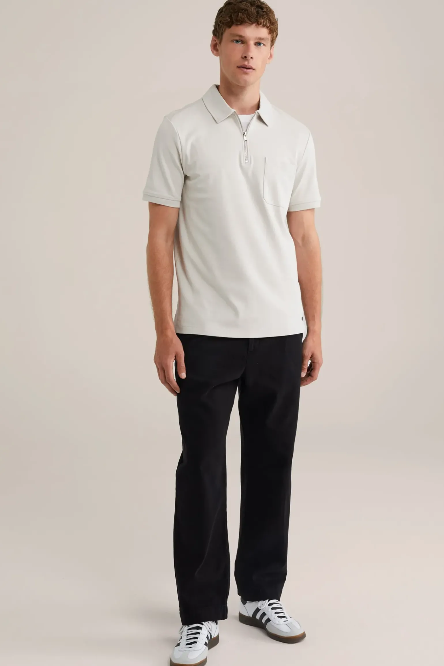 poloshirt met rits