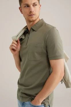 poloshirt met rits