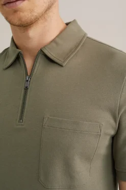 poloshirt met rits