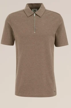 polo shirt met rits