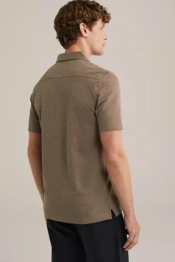 polo shirt met rits