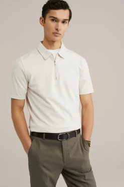 polo shirt met rits