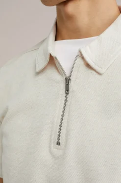 polo shirt met rits