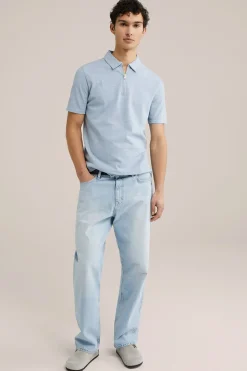 polo shirt met rits