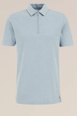 polo shirt met rits