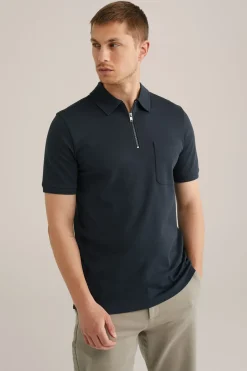 poloshirt met rits