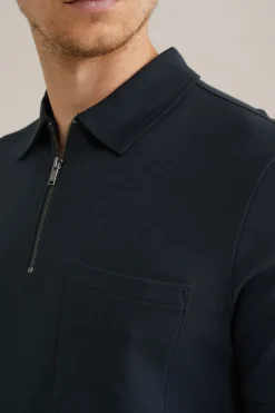 poloshirt met rits