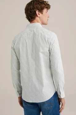Poplin overhemd met dessin