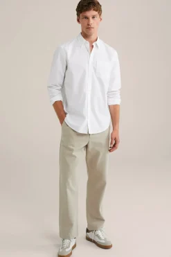 poplin overhemd met stretch