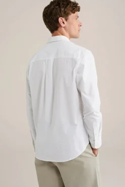 poplin overhemd met stretch