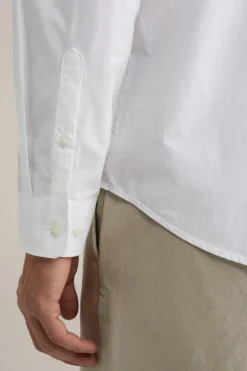 poplin overhemd met stretch
