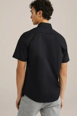 poplin overhemd met stretch