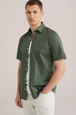 poplin overhemd met stretch