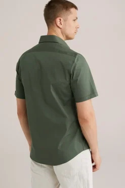 poplin overhemd met stretch