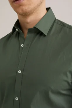 poplin overhemd met stretch
