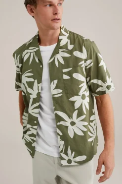 poplin overhemd met stretch