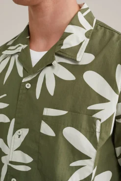 poplin overhemd met stretch