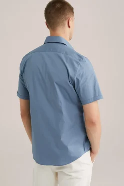 poplin overhemd met stretch