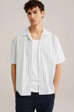 poplin overhemd met stretch