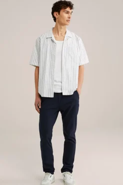 poplin overhemd met stretch