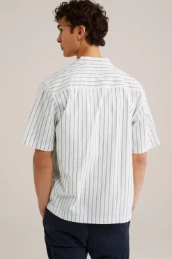 poplin overhemd met stretch
