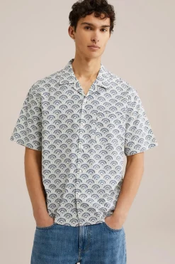 poplin overhemd met stretch