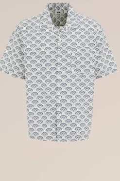 poplin overhemd met stretch
