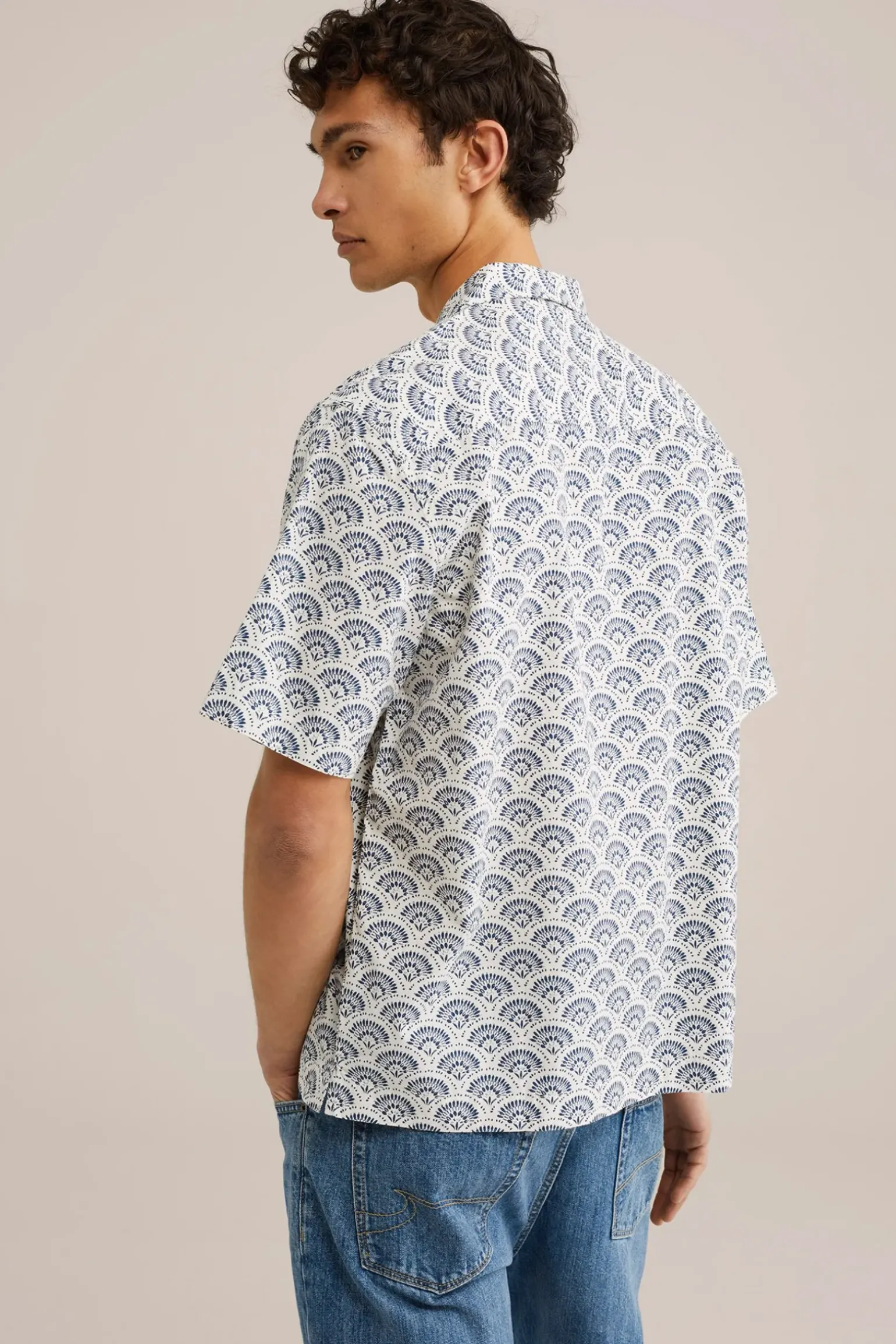 poplin overhemd met stretch