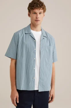 poplin overhemd met stretch