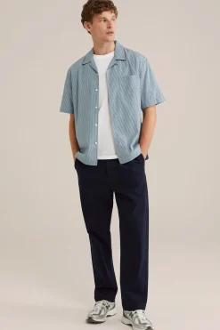 poplin overhemd met stretch