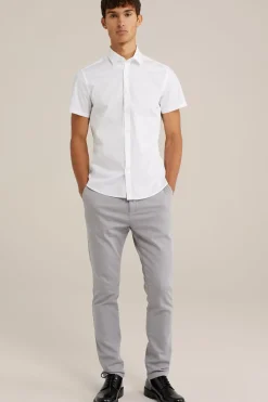 poplin overhemd met stretch