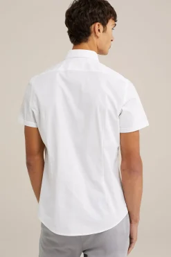 poplin overhemd met stretch