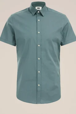 poplin overhemd met stretch