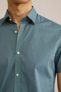 poplin overhemd met stretch
