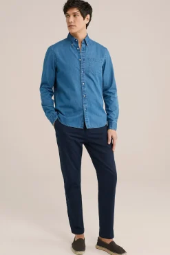 premium denim overhemd