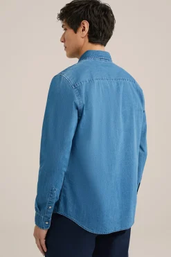 premium denim overhemd