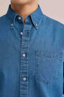 premium denim overhemd