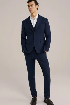 premium slim fit blazer van wolmix