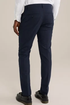 premium slim fit pantalon met ruitdessin