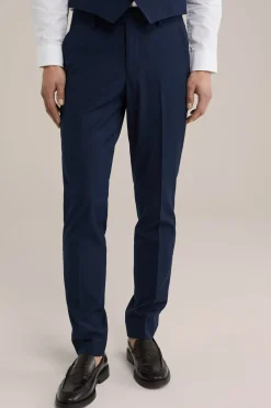 premium slim fit pantalon van wolmix