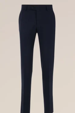 premium slim fit pantalon van wolmix