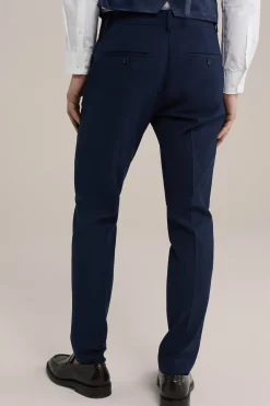 premium slim fit pantalon van wolmix