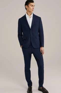 premium slim fit pantalon van wolmix