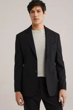 Premium wolmix blazer met structuur