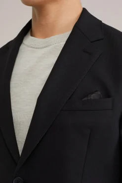 Premium wolmix blazer met structuur
