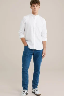 Rain ready slim fit jeans met medium stretch