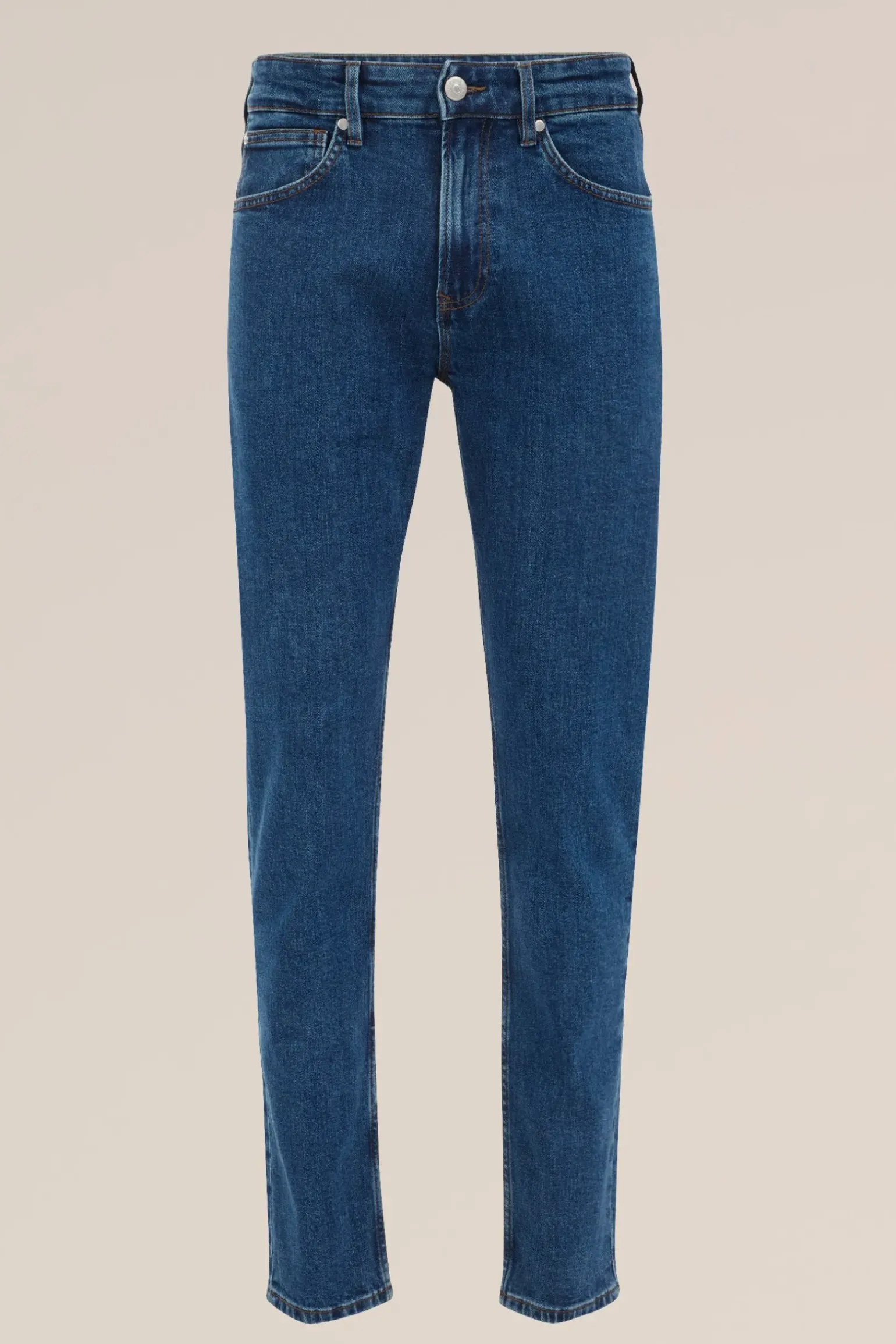 Rain ready slim fit jeans met medium stretch