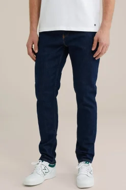 Rain ready slim fit jeans met medium stretch