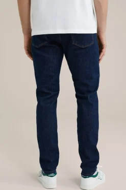Rain ready slim fit jeans met medium stretch