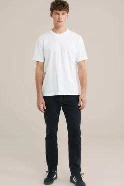 Rain ready slim fit jeans met medium stretch
